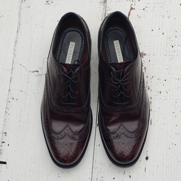Florsheim Men\'s Gladiator Full-grain Leather Dress Shoes SZ 42 US 8.5 WORN ONCE